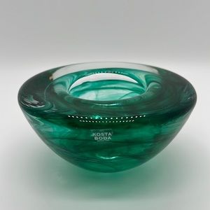 Green Kosta Boda Atoll Votive